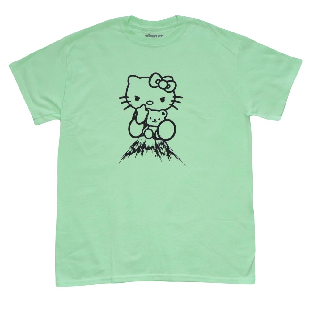 NWT Deadstock Sinner x Hello Kitty Tee- Mint Green